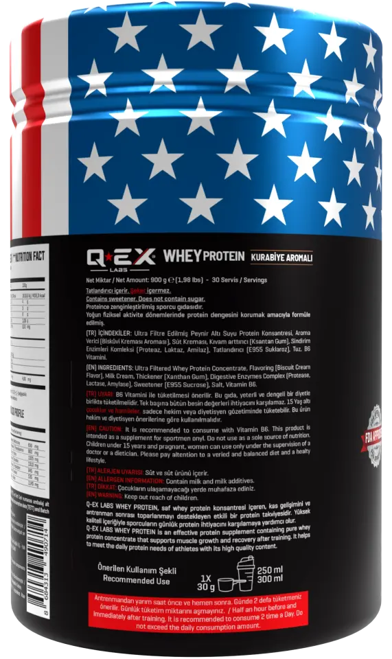 Qex Labs Whey Protein 900 Gr