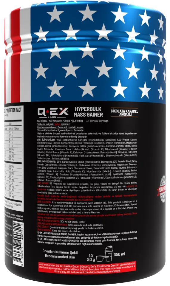 Qex Labs Hyperbulk Mass Gainer 700 Gr