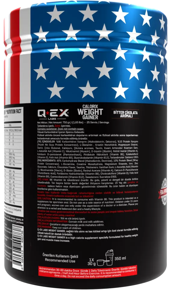Qex Labs Calorix Weight Gainer 750 Gr