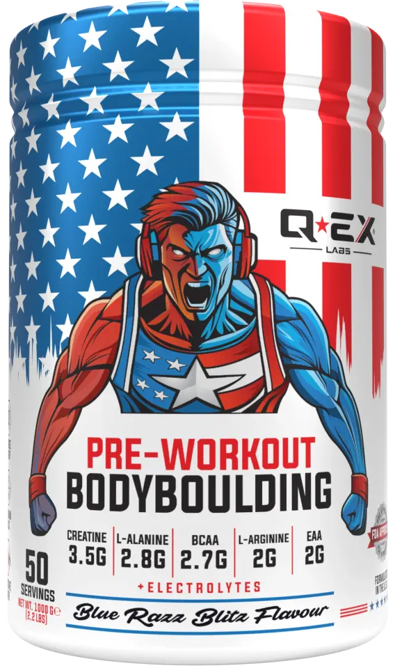 Qex Labs BodyBoulding Pre Work Out 1000 Gr 50 Servis