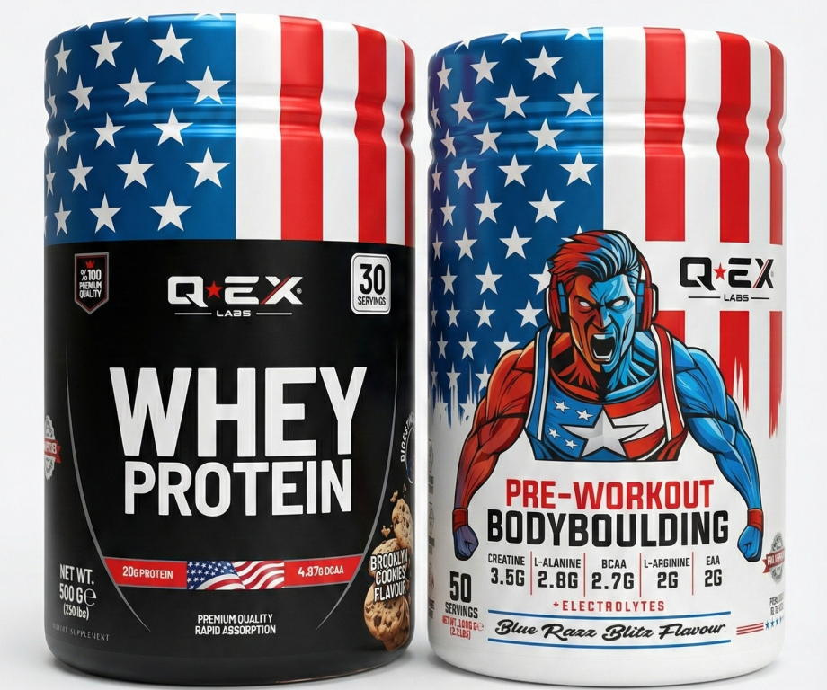 Q-EX LABS PROTEİN PRE WORKOUT KOMBİNASYONU